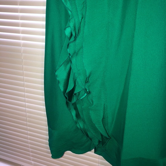 Ruffle Sleeveless Dress - Green/Teal - Picture 3 of 6